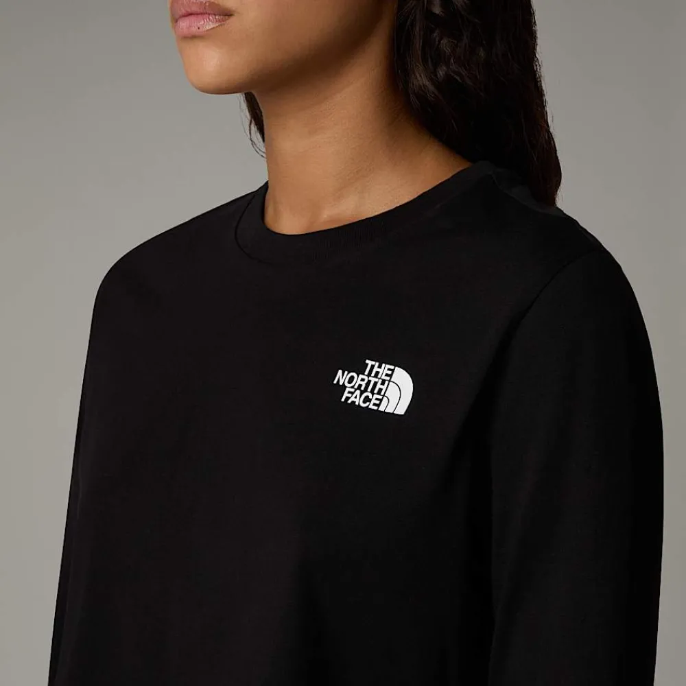 Camiseta Corta De Manga Larga Simple Dome Para Mujer-The North Face