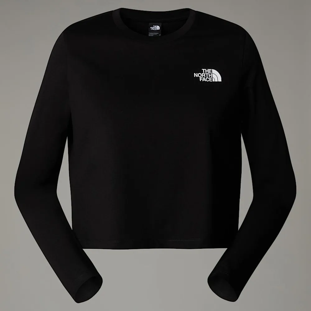 Camiseta Corta De Manga Larga Simple Dome Para Mujer-The North Face