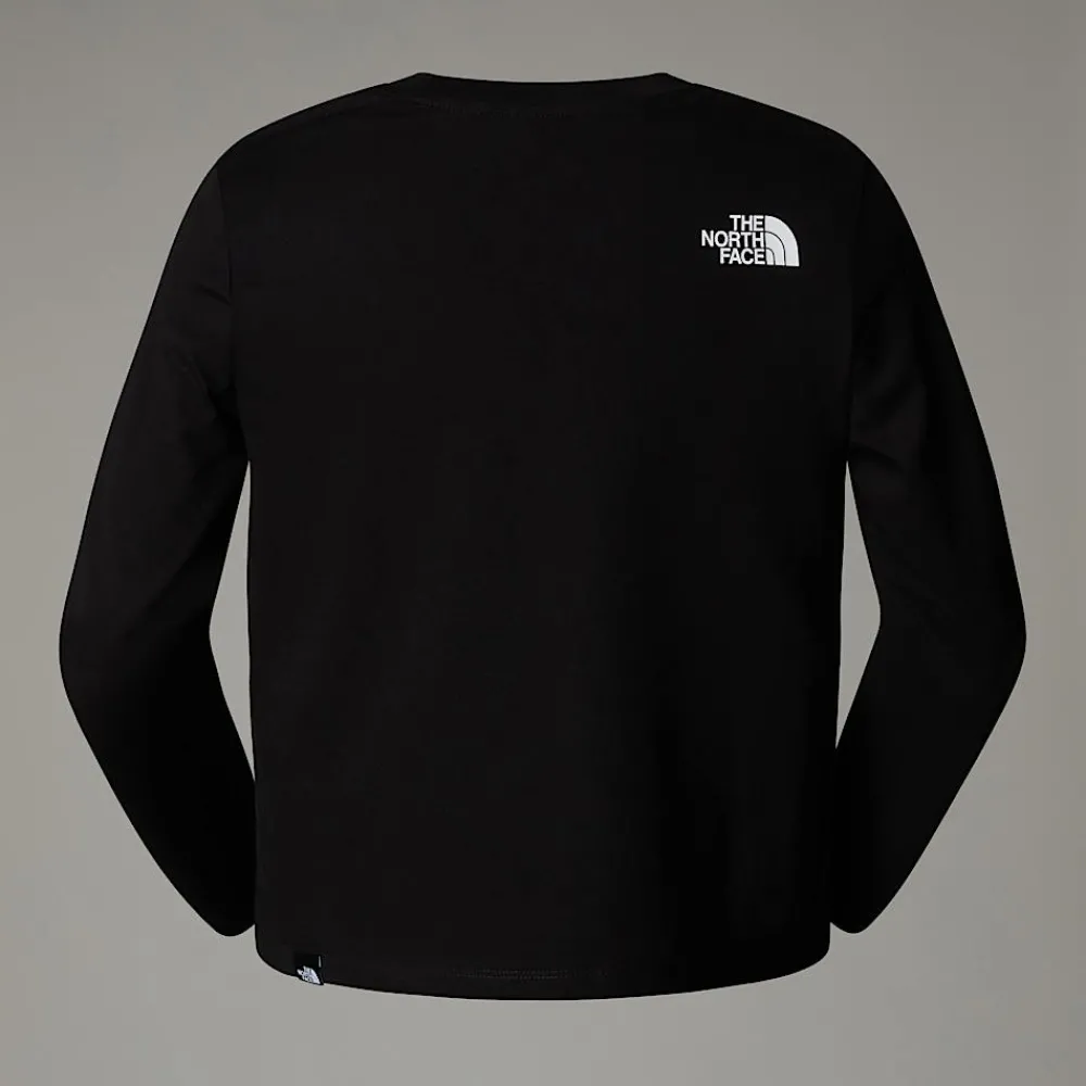 Camiseta Corta De Manga Larga Simple Dome Para Mujer-The North Face