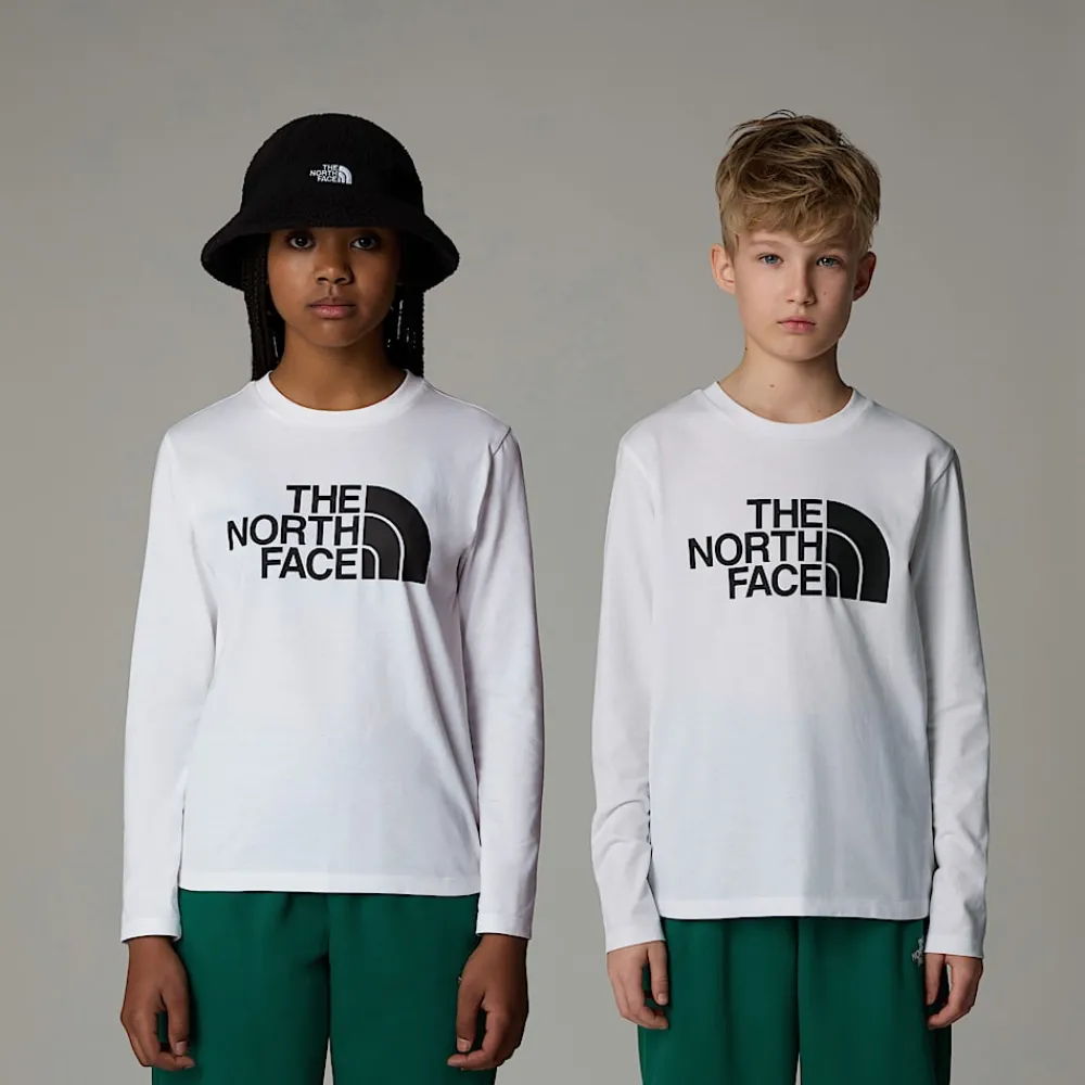 Camiseta De Mana Larga Easy Para Niños-The North Face Hot