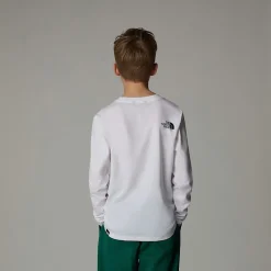 Camiseta De Mana Larga Easy Para Niños-The North Face Hot
