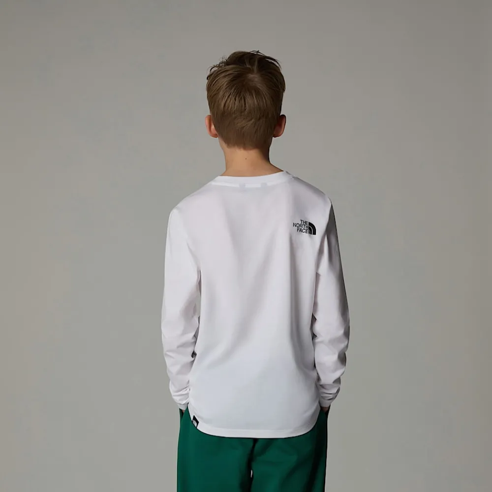 Camiseta De Mana Larga Easy Para Niños-The North Face Hot