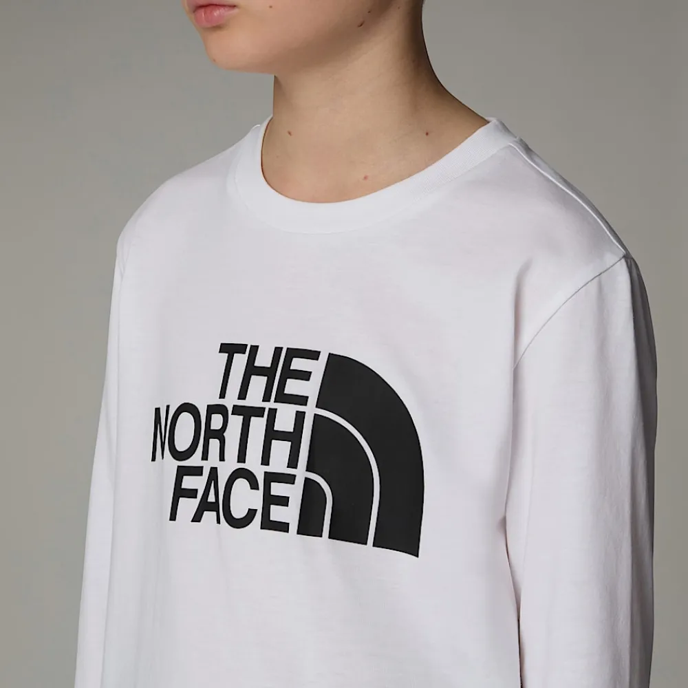 Camiseta De Mana Larga Easy Para Niños-The North Face Hot