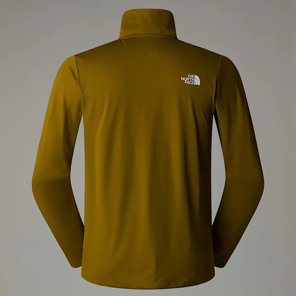 Camiseta De Manga Larga Con Cremallera De 1/4 24/7para Hombre-The North Face New