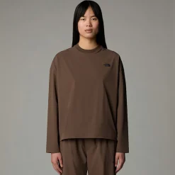 Camiseta De Tela De Manga Larga Para Mujer-The North Face