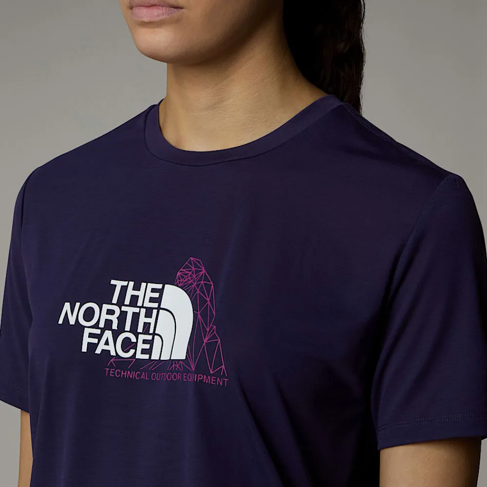 Camiseta Foundation Mountain Para Mujer-The North Face Clearance