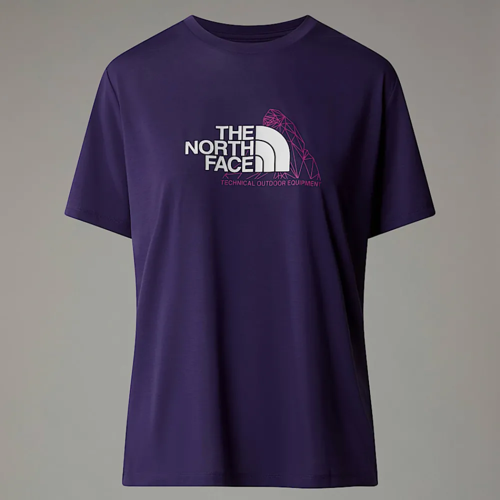 Camiseta Foundation Mountain Para Mujer-The North Face Clearance