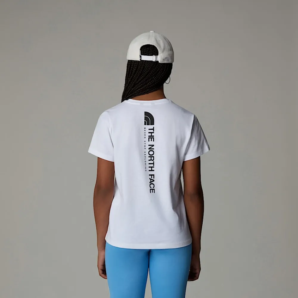 Camiseta Holgada Con Estampado Gráfico Vertical Para Niña-The North Face Discount