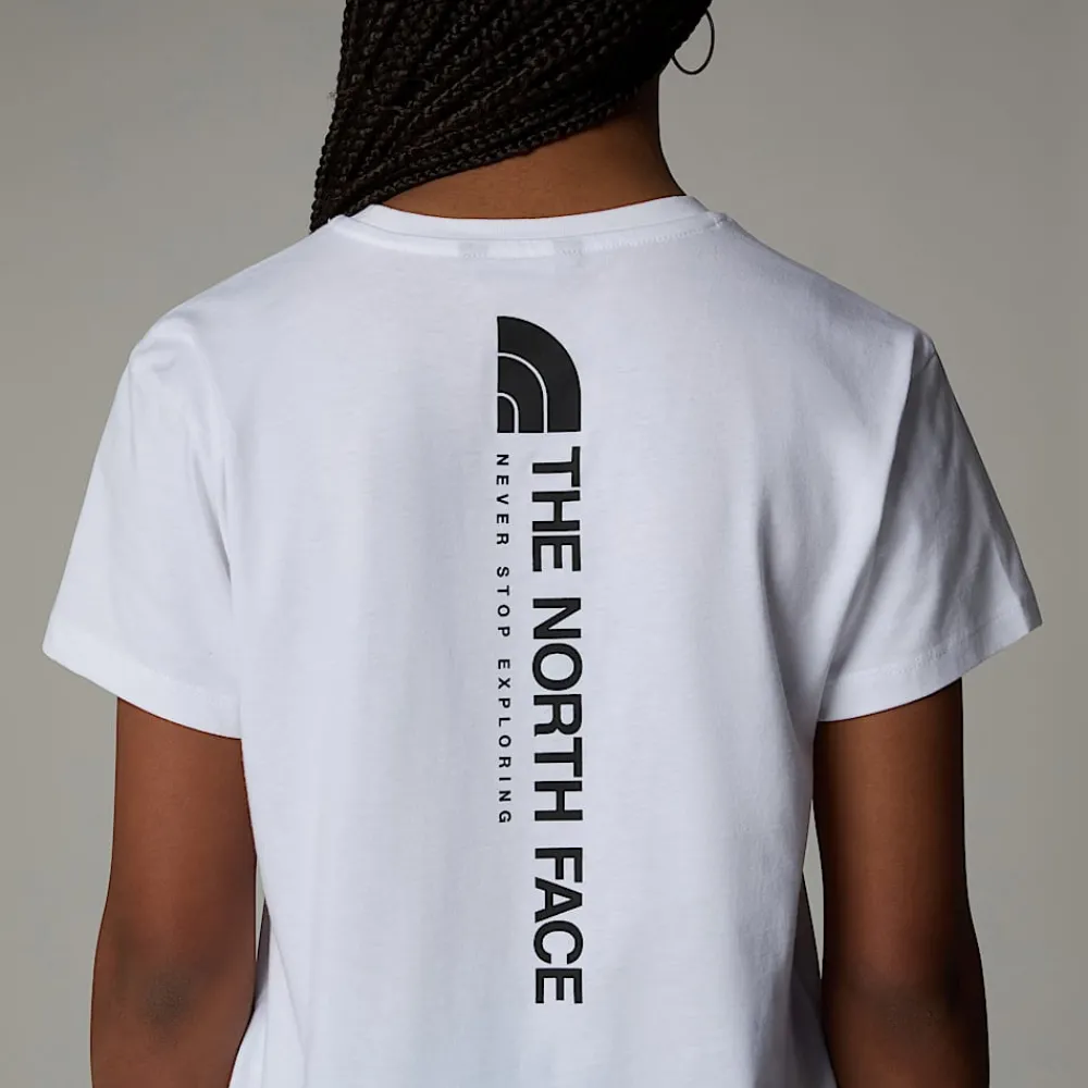 Camiseta Holgada Con Estampado Gráfico Vertical Para Niña-The North Face Discount