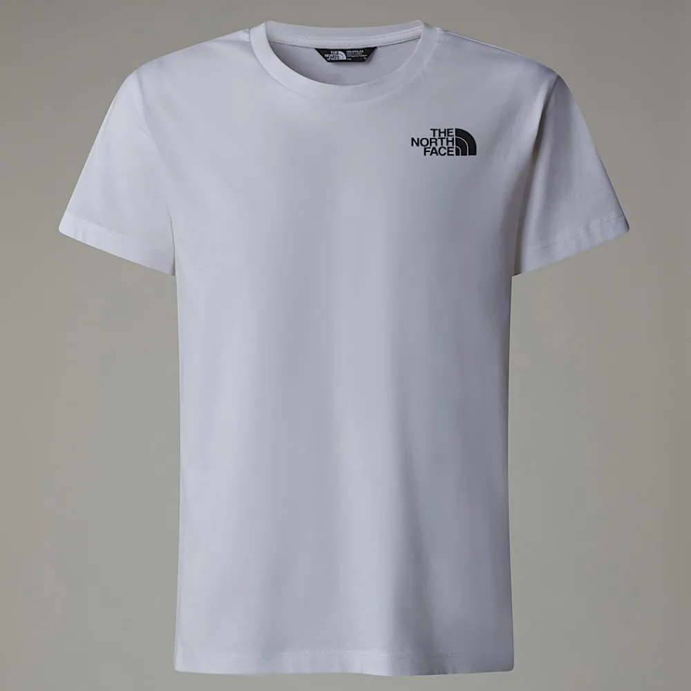 Camiseta Holgada Con Estampado Gráfico Vertical Para Niña-The North Face Discount
