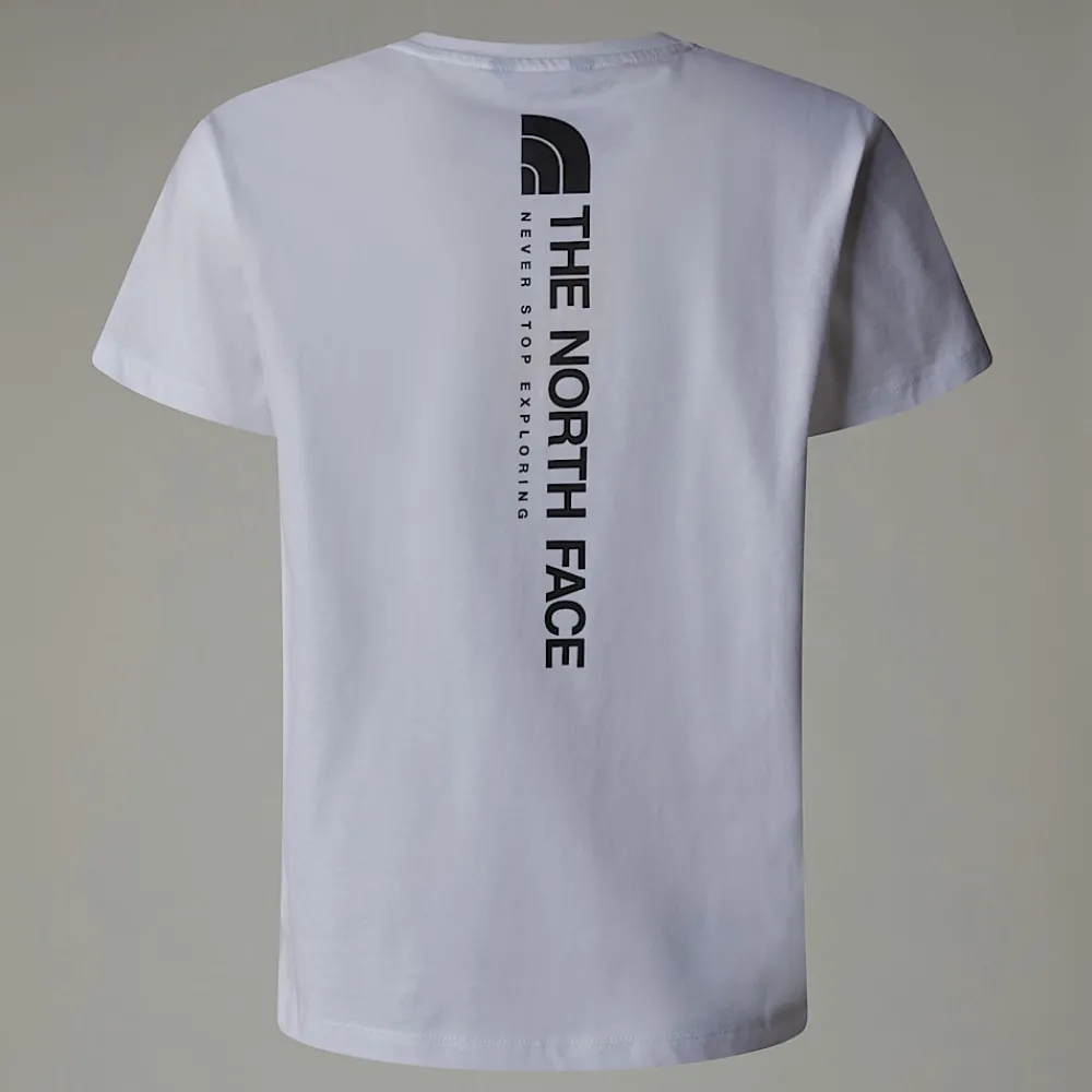 Camiseta Holgada Con Estampado Gráfico Vertical Para Niña-The North Face Discount