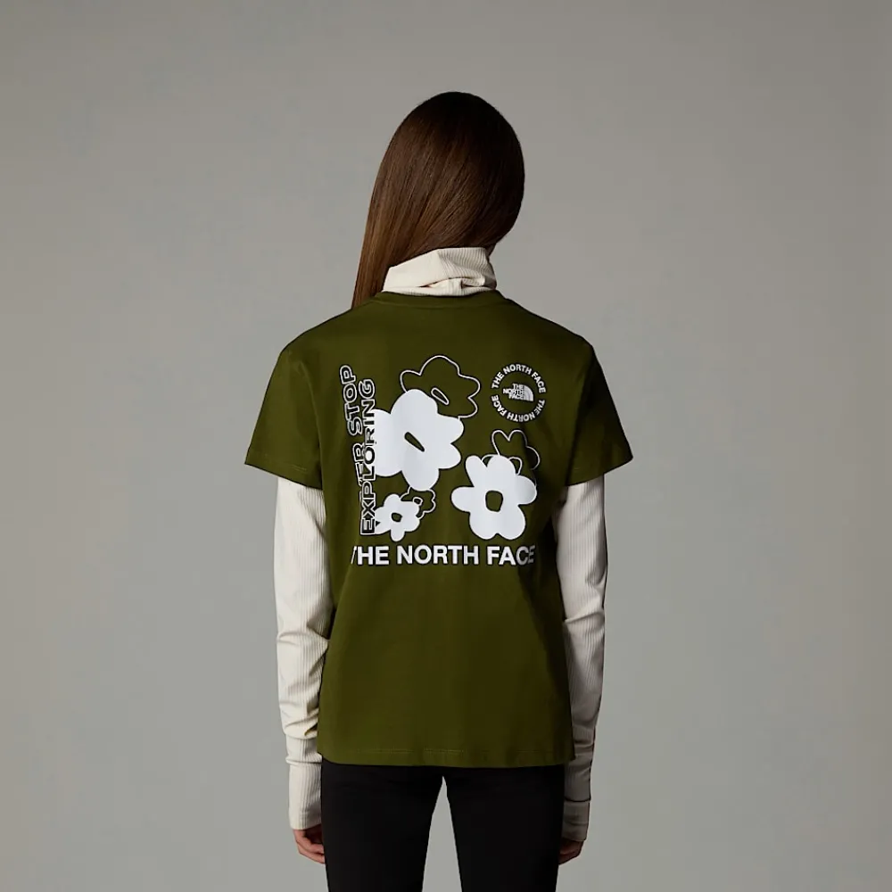 Camiseta Holgada Con Estampado Gráfico Flower Para Niña-The North Face Best