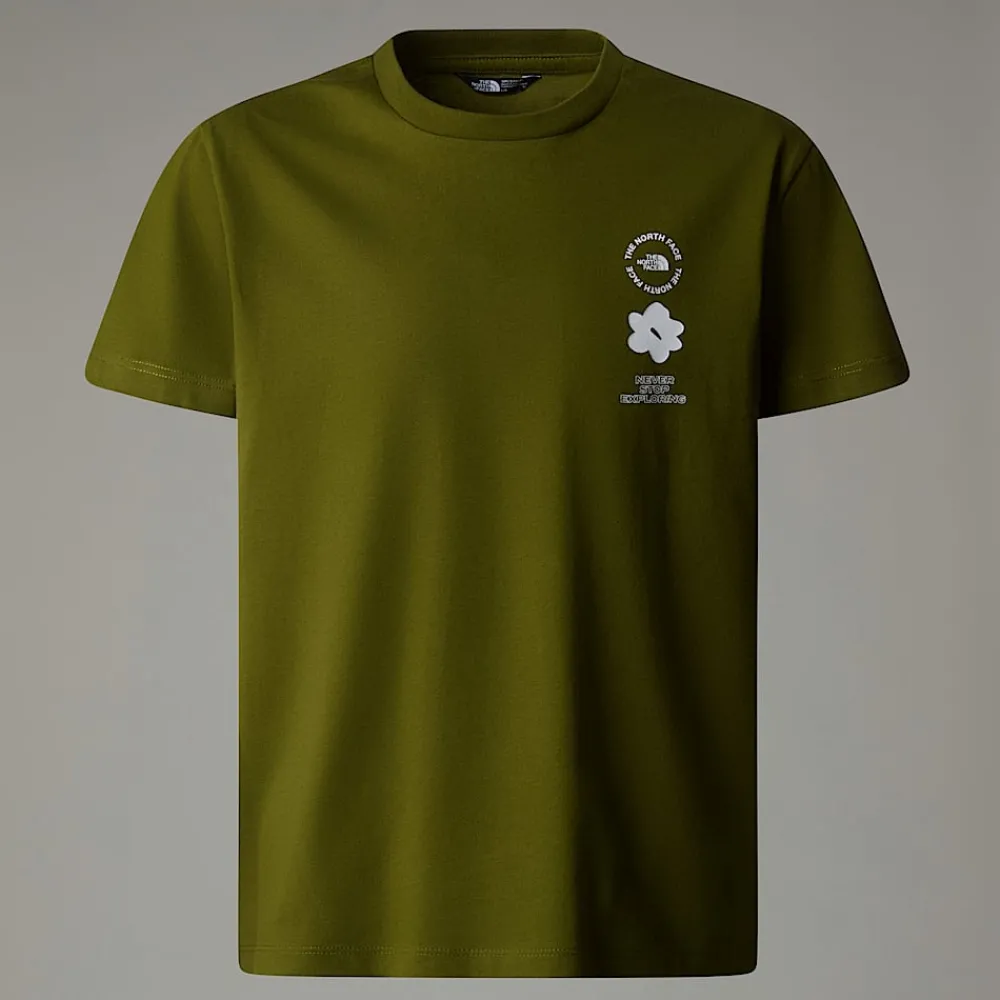 Camiseta Holgada Con Estampado Gráfico Flower Para Niña-The North Face Best