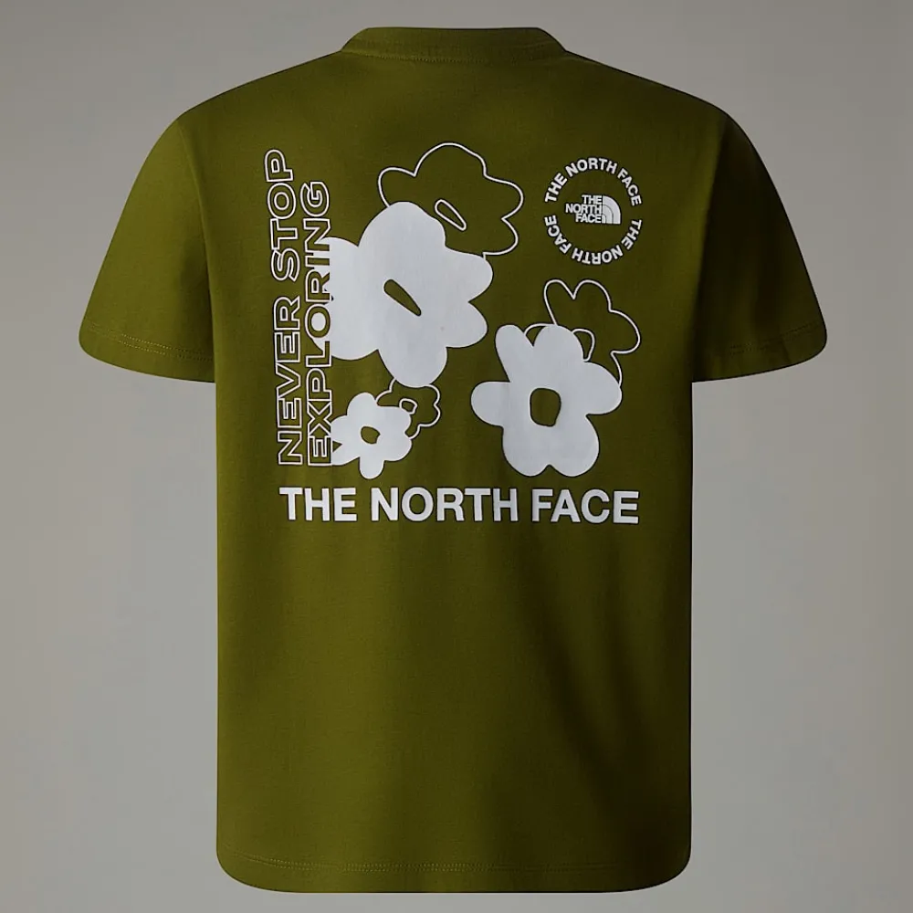 Camiseta Holgada Con Estampado Gráfico Flower Para Niña-The North Face Best