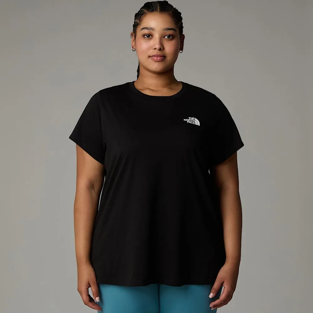 Camiseta Simple Dome De Talla Grande Para Mujer-The North Face