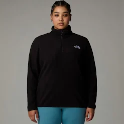 Forro Polar Con Cremallera De 1/4 Glacier 100 De Talla Grande Para Mujer-The North Face Outlet