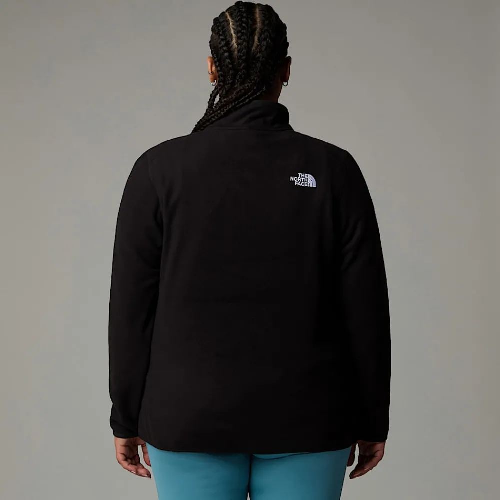 Forro Polar Con Cremallera De 1/4 Glacier 100 De Talla Grande Para Mujer-The North Face Outlet
