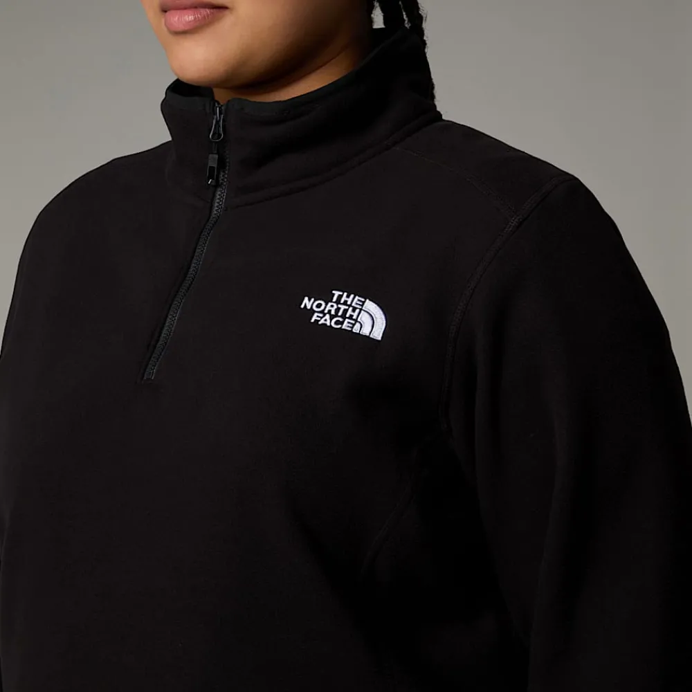 Forro Polar Con Cremallera De 1/4 Glacier 100 De Talla Grande Para Mujer-The North Face Outlet