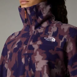 Forro Polar Estampado Con Cremallera De 1/4 Para Mujer-The North Face Outlet