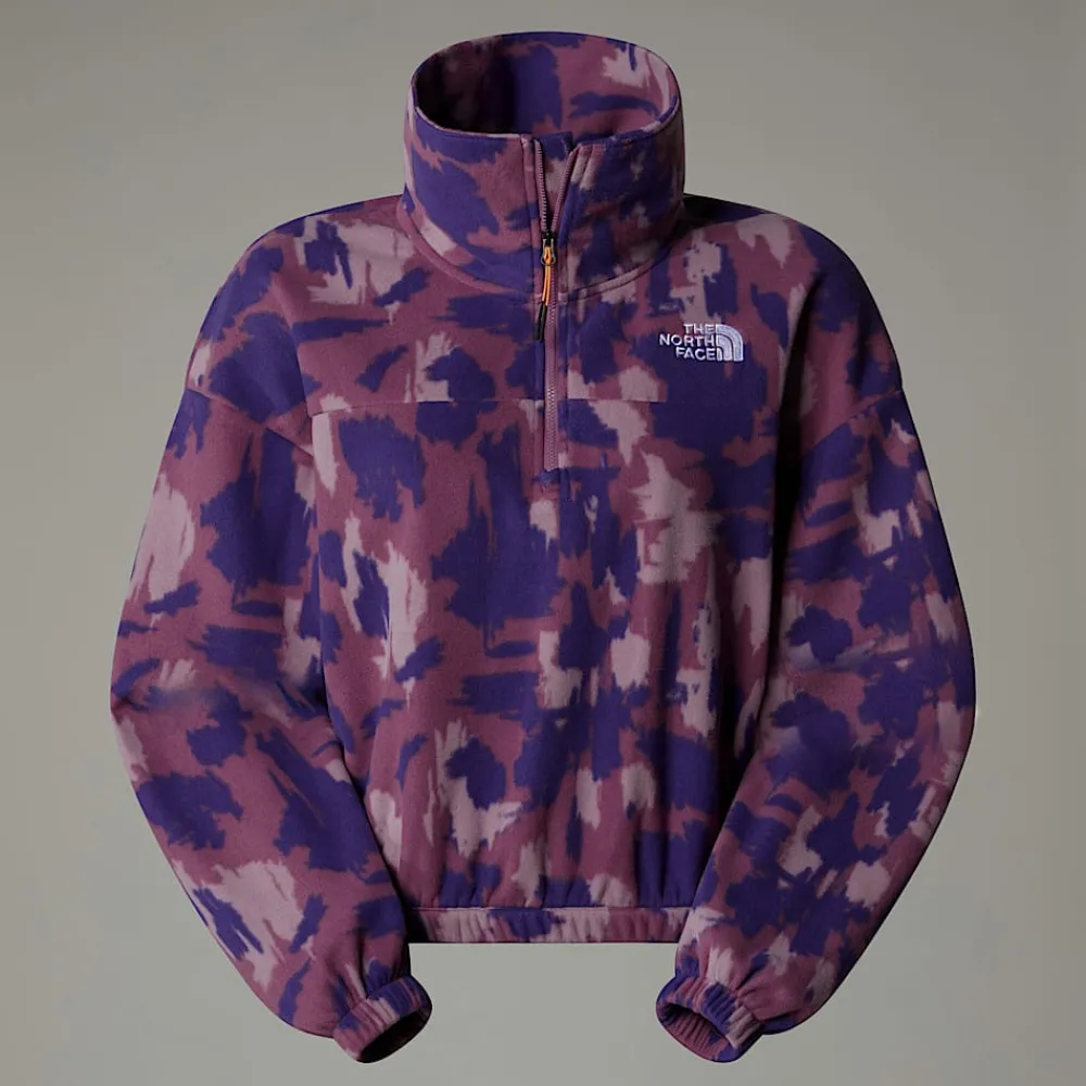 Forro Polar Estampado Con Cremallera De 1/4 Para Mujer-The North Face Outlet