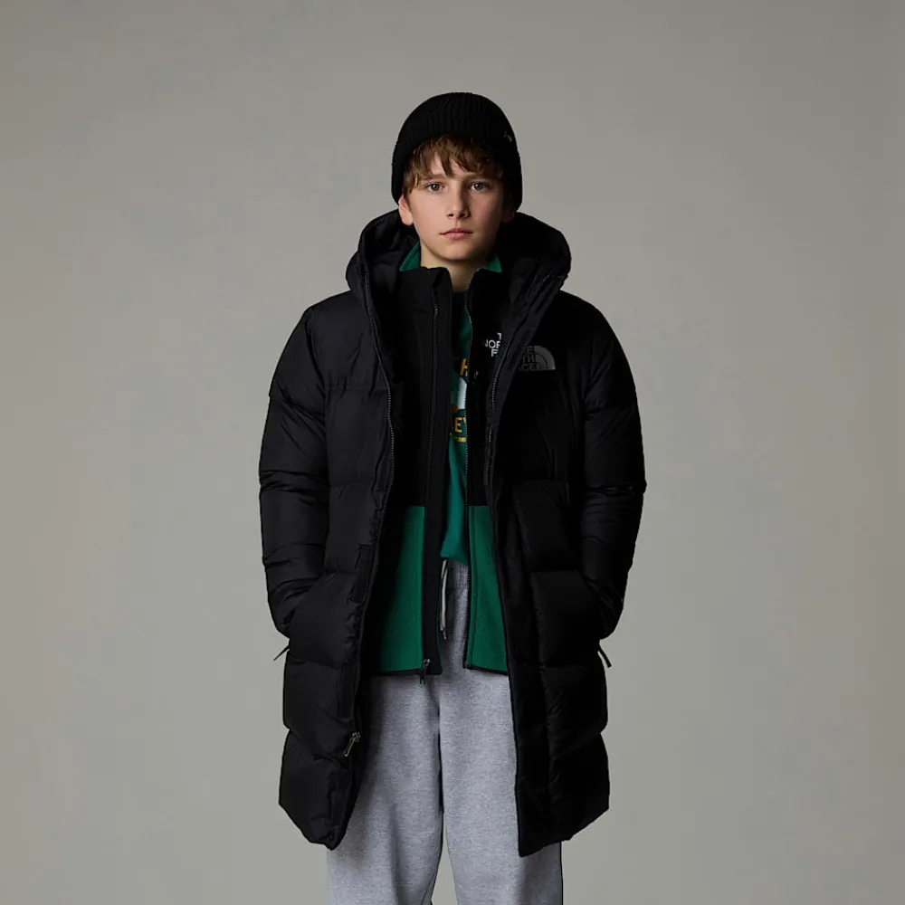 Parka Larga Nuptse Para Jóvenes-The North Face Clearance