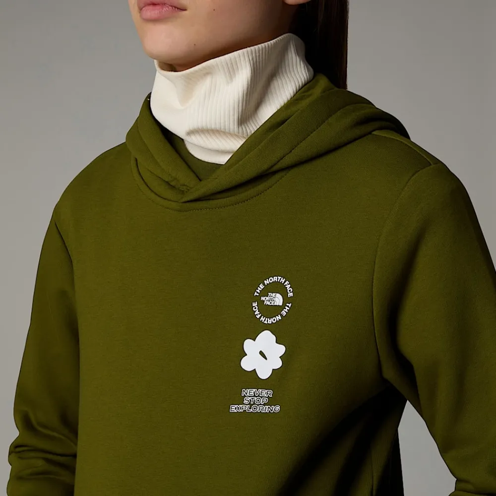 Sudadera Holgada Con Estampado Gráfico Flower Para Niña-The North Face
