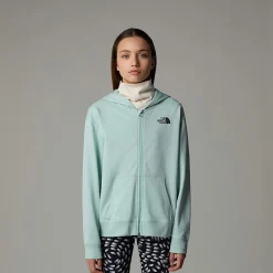 Sudadera Ligera Con Capucha Y Cremallera Integral Oversized Para Niña-The North Face New