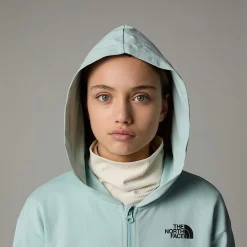 Sudadera Ligera Con Capucha Y Cremallera Integral Oversized Para Niña-The North Face New